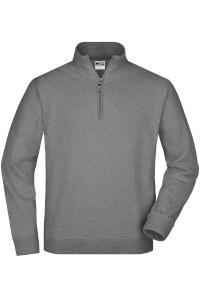 Produktfoto James & Nicholson Sweatshirt mit Stehkragen und Reißverschluss bis 3XL