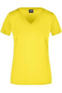 Produktfoto James & Nicholson Active Damen Kurzarm Sport T Shirt mit V Ausschnitt bis 3XL