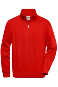 Produktfoto James & Nicholson Workwear Sweatshirt mit Reißverschluss bis 6XL