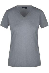 Produktfoto James & Nicholson körperbetontes Damen T Shirt mit V Ausschnitt